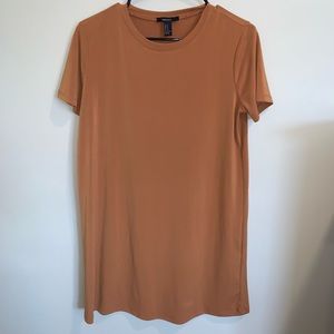 Forever 21 Gold T-Shirt Dress